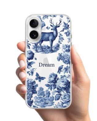 Etui do iPhone 16 przeźroczyste, silikonowe Flexi, Mystic, Dream Deer