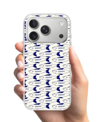 Etui do iPhone 17 Pro Max z MagSafe przeźroczyste, silikonowe Flexi, Summer Patterns, pływające rybki