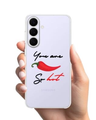Etui do Samsung Galaxy S25 FE przeźroczyste, silikonowe Flexi, papryczka chilli