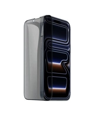 Szkło prywatyzujące z czarną ramką do iPhone 17 Pro