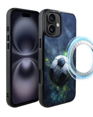 Etui do iPhone 16 Plus IBIZU DropGuard Matt z MagSafe, #Move, Piłka nożna
