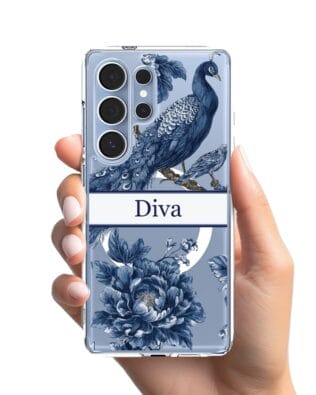 Etui do Samsung Galaxy S25 Ultra z MagSafe przeźroczyste, silikonowe Flexi, Mystic, Diva Peacock