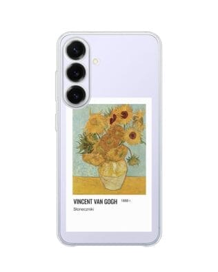Etui do Samsung Galaxy S25 FE przeźroczyste, silikonowe Flexi, słoneczniki Van Gogh