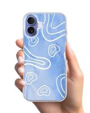 Etui do iPhone 17 z MagSafe przeźroczyste, silikonowe Flexi, Summer Patterns, morski wzór