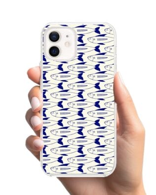 Etui do iPhone 12 z MagSafe przeźroczyste, silikonowe Flexi, pływające rybki