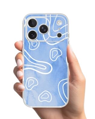 Etui do iPhone 17 Pro Max przeźroczyste, silikonowe Flexi, Summer Patterns, morski wzór