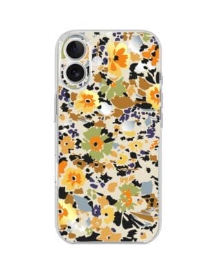 Etui do iPhone 17 przeźroczyste, silikonowe Flexi, Summer Patterns, malowane kwiatki