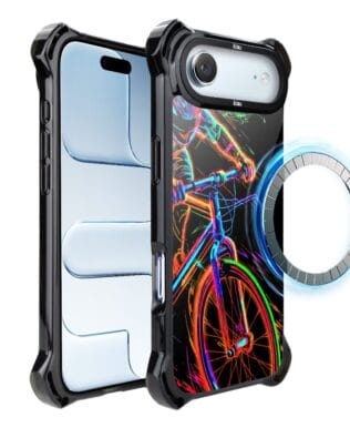 Etui do iPhone Air IBIZU DropGuard Ultra z MagSafe, #ElectroMove, Rowerowa wibracja