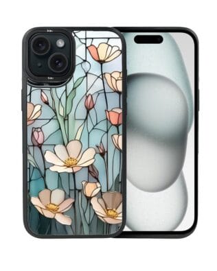 Etui do iPhone 15 Plus IBIZU DropGuard Matt z MagSafe, Barwy Szkła, Szept kwiatów polnych