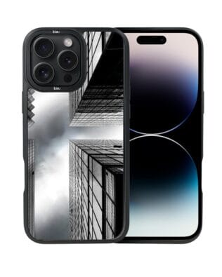 Etui do iPhone 14 Pro Max IBIZU DropGuard Matt z MagSafe, Noir City, Drapacze chmur