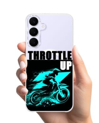 Etui do Samsung Galaxy S25 FE z MagSafe przeźroczyste, silikonowe Flexi, Bikers, Cross na maxa