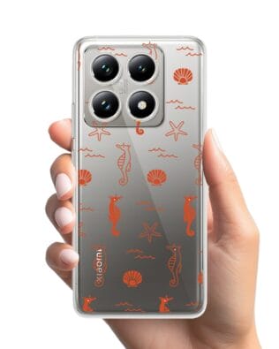 Etui do Xiaomi 14T przeźroczyste, silikonowe Flexi, wakacyjne wzory