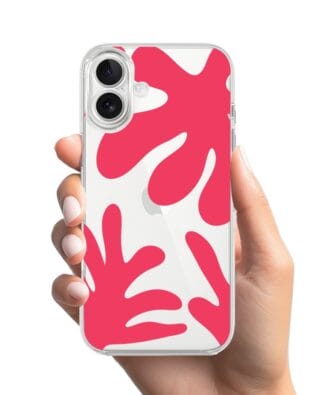 Etui do iPhone 17 przeźroczyste, silikonowe Flexi, Summer Patterns, liście kwiatów