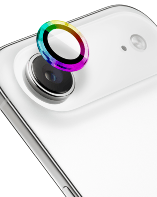 Metalowa osłona obiektywu aparatu ze szkła hartowanego 9H do iPhone Air, 1 zestaw, kameleon