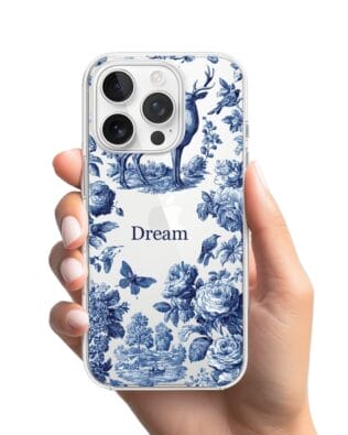 Etui do iPhone 13 Pro przeźroczyste, silikonowe Flexi, Mystic, Dream Deer