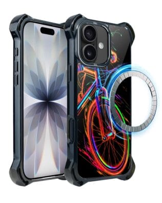 Etui do iPhone 17 IBIZU DropGuard Ultra z MagSafe, #ElectroMove, Rowerowa wibracja