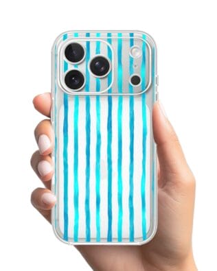 Etui do iPhone 17 Pro przeźroczyste, silikonowe Flexi, szept fal