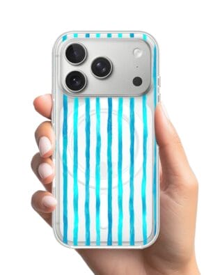 Etui do iPhone 17 Pro z MagSafe przeźroczyste, silikonowe Flexi, szept fal