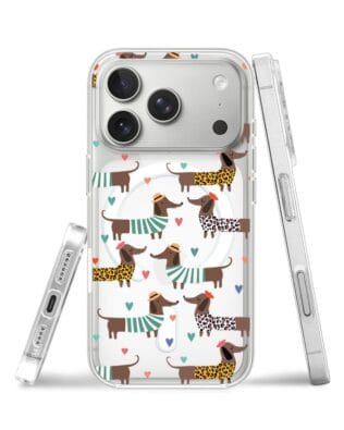 Etui do Samsung Galaxy S23 Plus przeźroczyste, silikonowe Flexi, jamnik w Paryżu