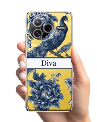 Etui do Xiaomi POCO F7 Ultra przeźroczyste, silikonowe Flexi, Mystic, Diva Peacock
