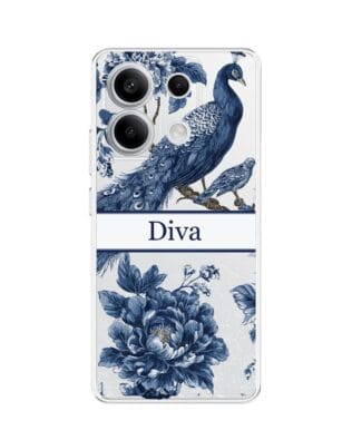 Etui do Xiaomi Redmi Note 13 Pro 5G przeźroczyste, silikonowe Flexi, Mystic, Diva Peacock