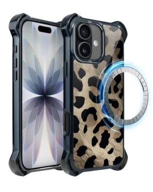 Etui do iPhone 17 IBIZU DropGuard Ultra z MagSafe, Zew Natury, Dziki Leopard