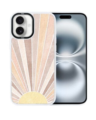 Etui do iPhone 16 IBIZU DropGuard Matt z MagSafe, Boho, Wschód słońca
