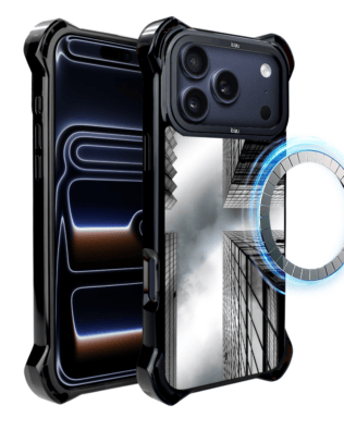 Etui do iPhone 17 Pro IBIZU DropGuard Ultra z MagSafe, Noir City, Drapacze chmur