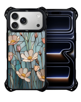 Etui do iPhone 17 Pro IBIZU DropGuard Ultra z MagSafe, Barwy Szkła, Szept kwiatów polnych