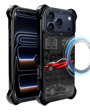 Etui do iPhone 17 Pro IBIZU DropGuard Ultra z MagSafe, TechDrive, 812 Superfast