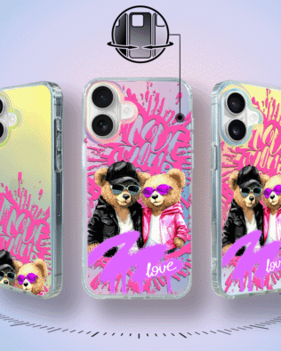 Etui do iPhone 16 Plus IBIZU California Sunset zmieniające kolor, Couple in Love, zakochana para