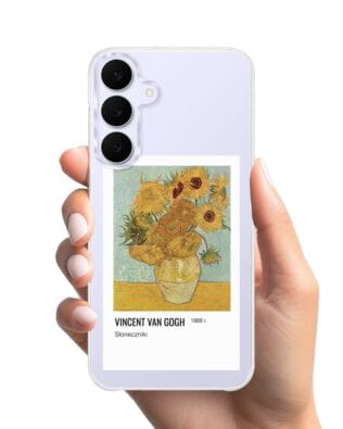 Etui do Samsung Galaxy S25 FE z MagSafe przeźroczyste, silikonowe Flexi, słoneczniki Van Gogh