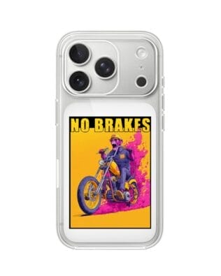 Etui do iPhone 17 Pro Max przeźroczyste, silikonowe Flexi, Bikers, Motocyklem przez świat