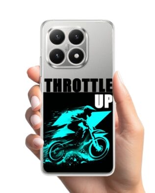 Etui do Xiaomi 15T przeźroczyste, silikonowe Flexi, Bikers, Cross na maxa