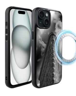 Etui do iPhone 15 Plus IBIZU DropGuard Matt z MagSafe, Noir City, Flatiron