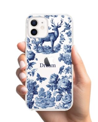 Etui do iPhone 12 przeźroczyste, silikonowe Flexi, Mystic, Dream Deer