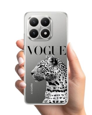 Etui do Xiaomi 15T przeźroczyste, silikonowe Flexi, Positive Vibes, Tygrys Vogue