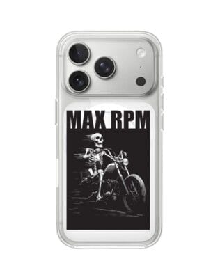 Etui do iPhone 17 Pro z MagSafe przeźroczyste, silikonowe Flexi, Bikers, Ghost Rider