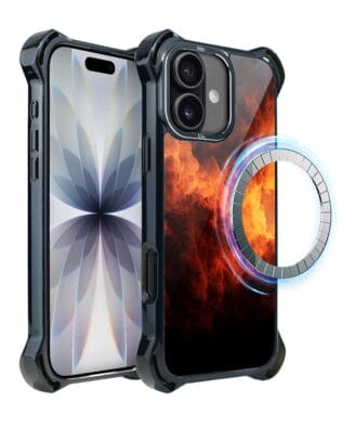 Etui do iPhone 17 IBIZU DropGuard Ultra z MagSafe, Twilight Dreams, Inferno Sky