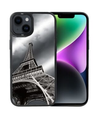 Etui do iPhone 14 Plus IBIZU DropGuard Matt z MagSafe, Noir City, Wieża Eiffla