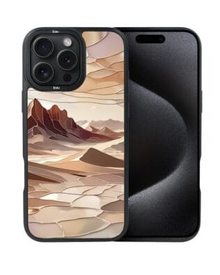 Etui do iPhone 15 Pro IBIZU DropGuard Matt z MagSafe, Barwy Szkła, Pustynny spokój