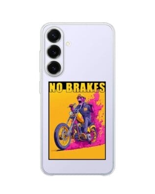 Etui do Samsung Galaxy S25 FE przeźroczyste, silikonowe Flexi, Bikers, Motocyklem przez świat