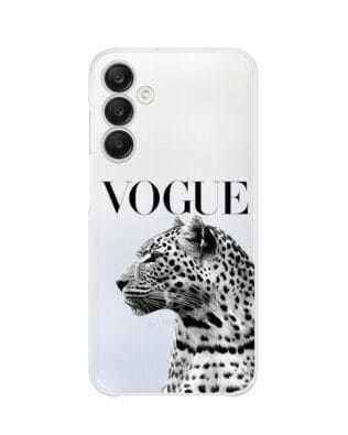 Etui do Samsung Galaxy A25 5G przeźroczyste, silikonowe Flexi, Positive Vibes, Tygrys Vogue
