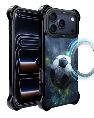 Etui do iPhone 17 Pro IBIZU DropGuard Ultra z MagSafe, #Move, Piłka nożna