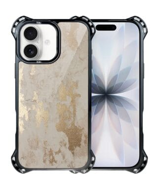 Etui do iPhone 17 IBIZU DropGuard Ultra z MagSafe, Ethereal Essence, Szampańskie Złoto