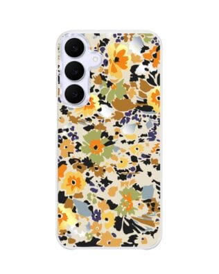 Etui do Samsung Galaxy S25 FE z MagSafe przeźroczyste, silikonowe Flexi, Summer Patterns, malowane kwiatki