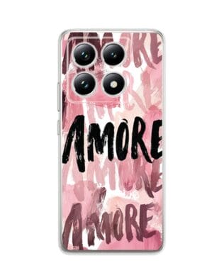 Etui do Xiaomi 14T Pro przeźroczyste, silikonowe Flexi, Positive Vibes, Amore Amore