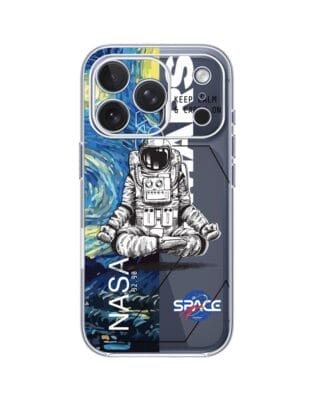 Etui do iPhone 17 Pro Max przeźroczyste, silikonowe Flexi, keep calm in Cosmos