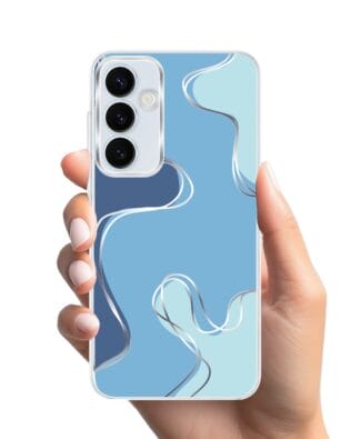 Etui do Samsung Galaxy A35 5G z MagSafe przeźroczyste, silikonowe Flexi, spokój oceanu