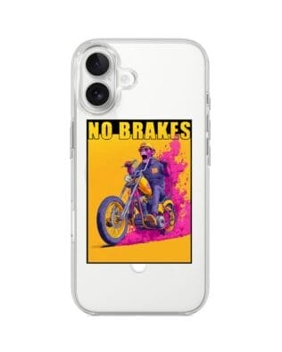Etui do iPhone 17 z MagSafe przeźroczyste, silikonowe Flexi, Bikers, Motocyklem przez świat
